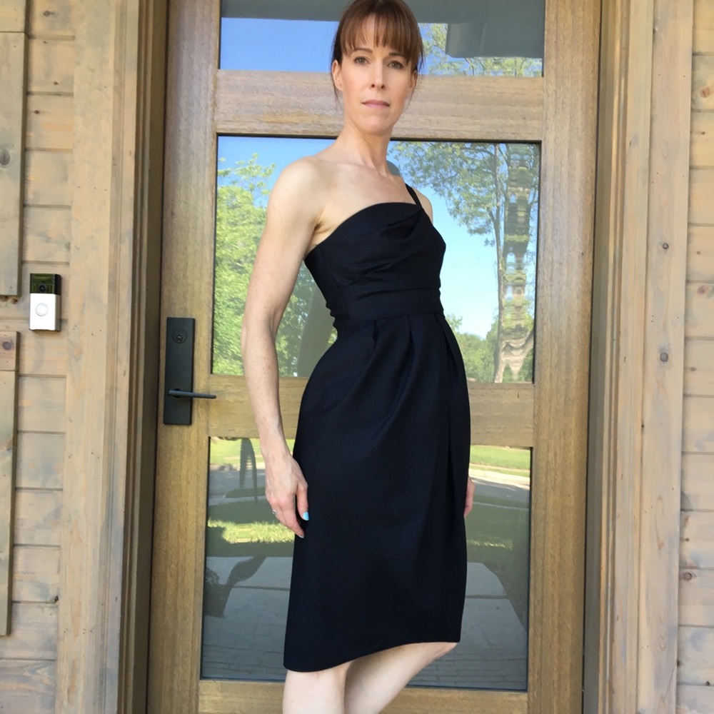 David Szeto navy dress